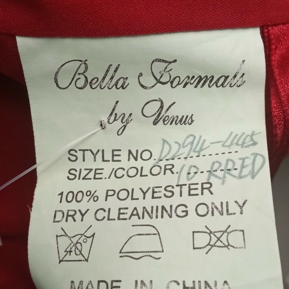 Bella Formals for Venus Red dress size small see measurements - Picture 7 of 7